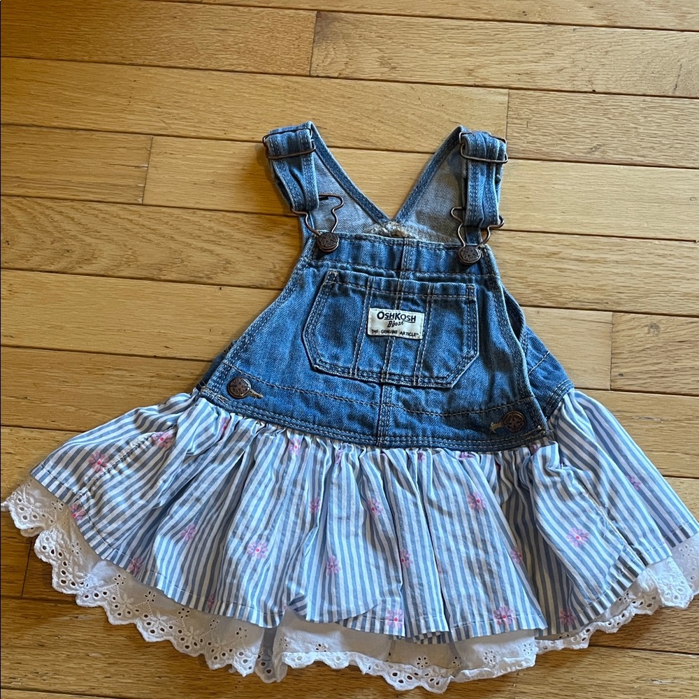 OshKosh B'gosh Blue Striped Skirtall